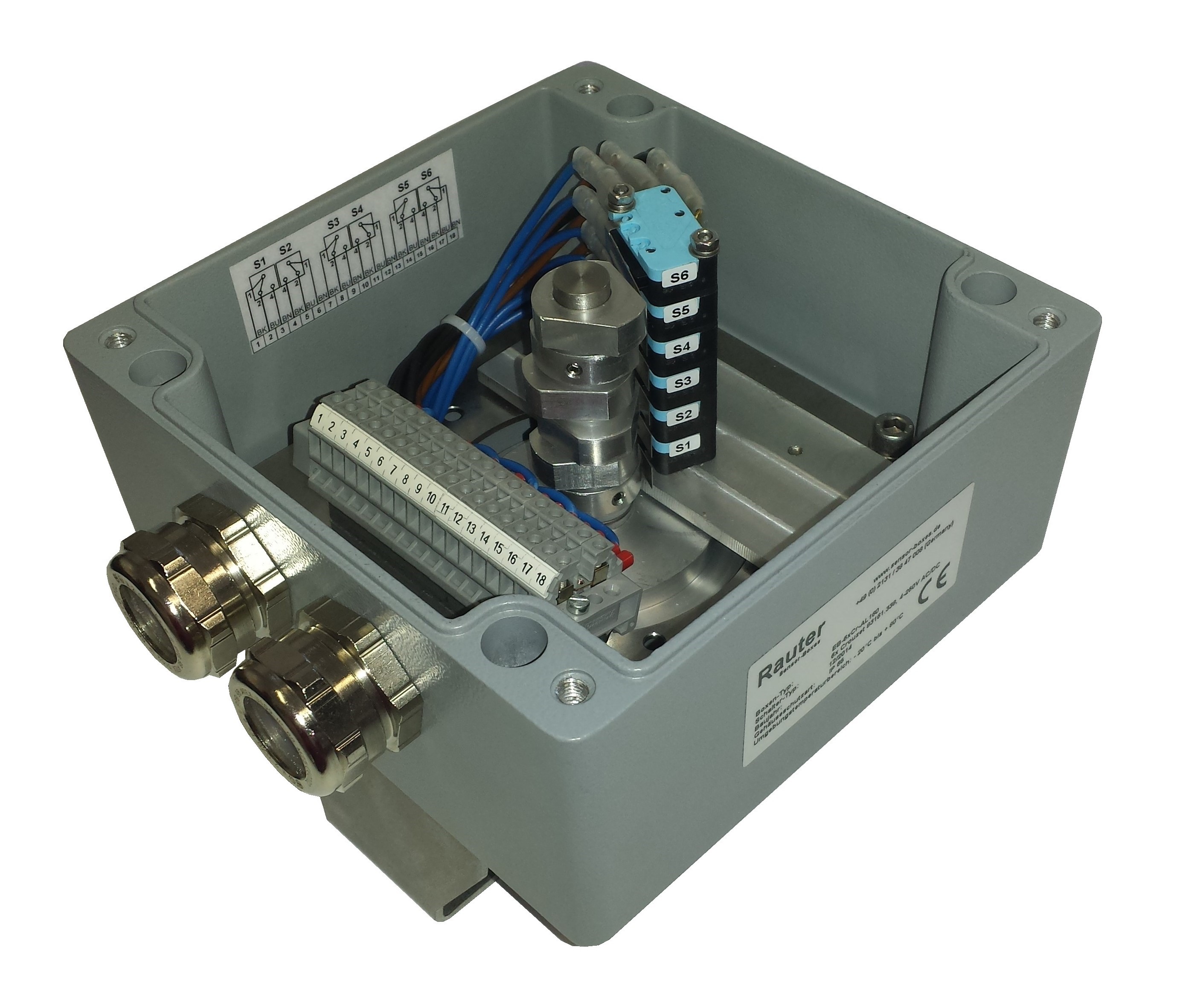 Rauter SensorBoxes Germany with limit switch boxes, valve limit switch